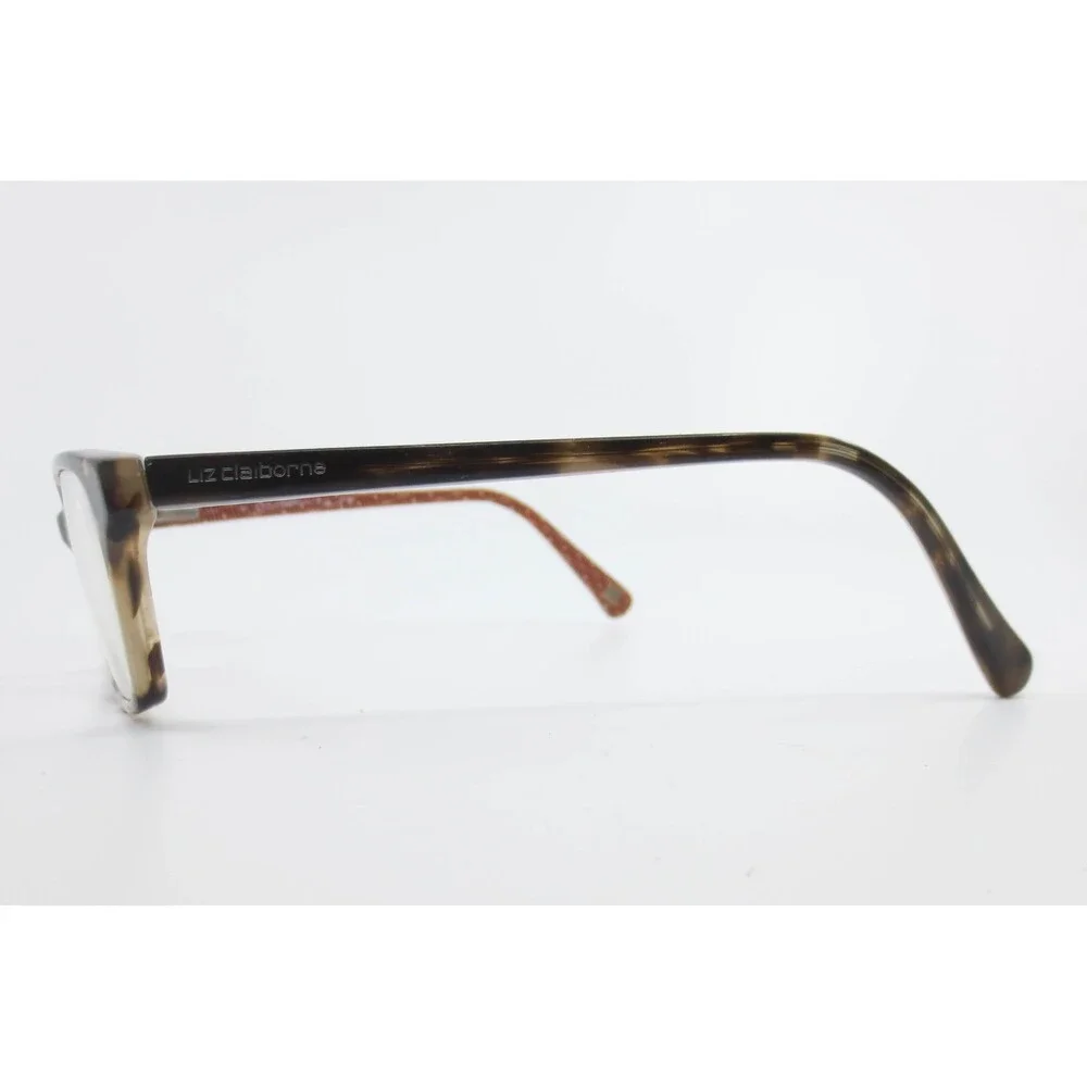 Liz Claiborne L424 OFY2 Tortoise Shell Rectangular Eyeglasses Frames 48-17-130